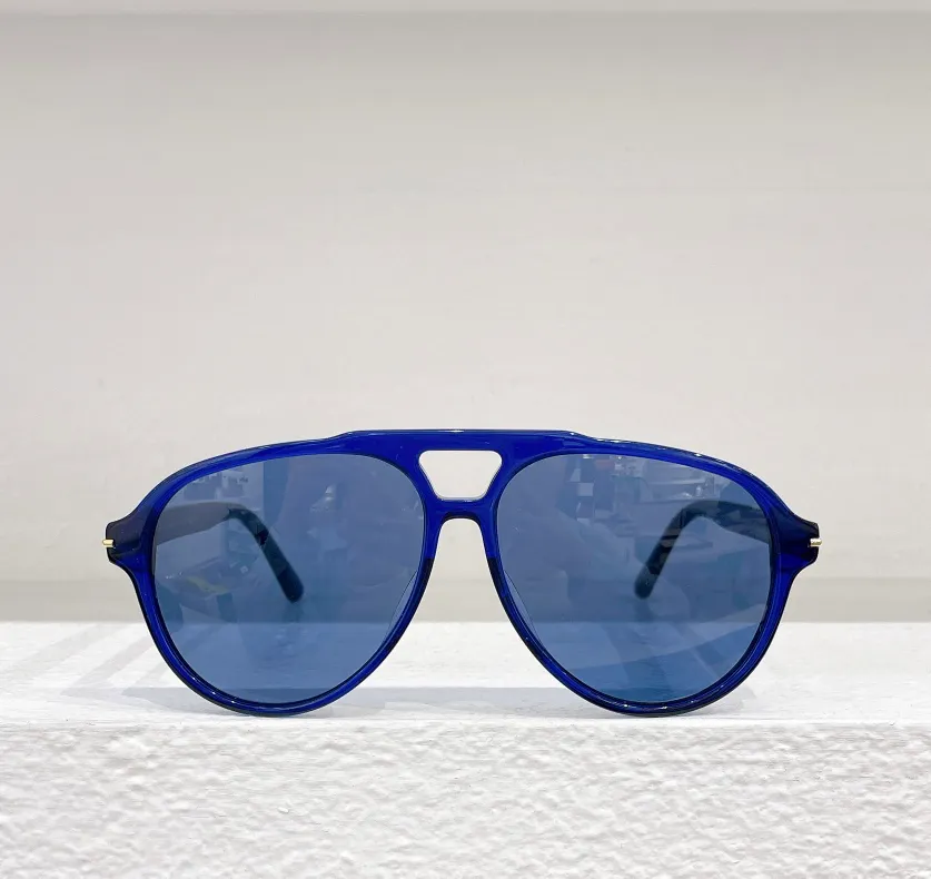 Blaue Piloten-Sonnenbrille 1443 für Herren, Sommer-Sonnenbrille, modische Sonnenbrille, UV400-Brille