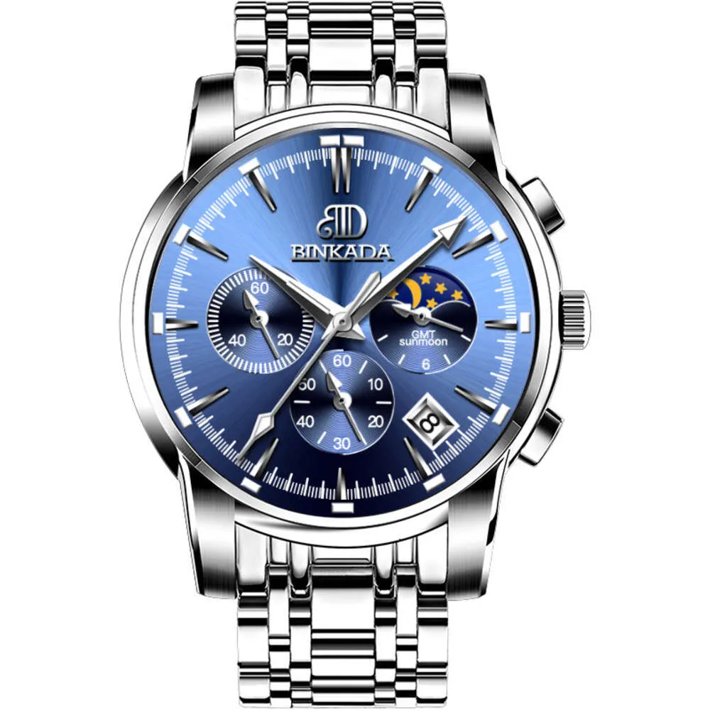 Cheap Binkada New Swiss Non Mechanical Trend Student Waterproof Steel Band Brand Mens Watch Electronics From Qiuxuejian522 100.68 DHgate.Com