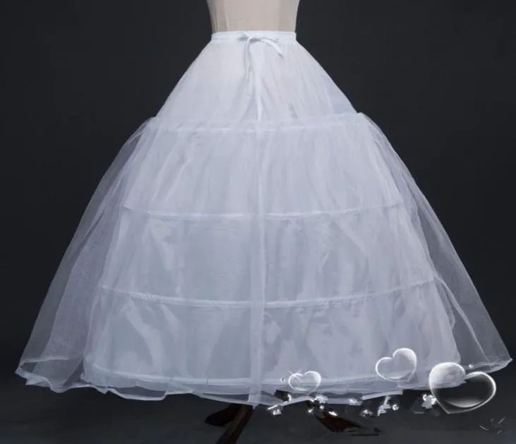 Бальное платье с 4 обручами, белая нижняя юбка, свадебная нижняя юбка с кружевной каймой, свадебный кринолин Q067239653