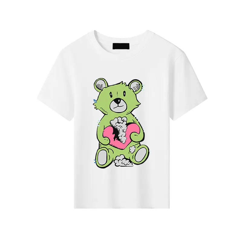 Ari Designers Kids T-shirts pojkar flickor korta ärmar baby tecknad tryck ren bomull t shirt barn sommar tees kid topps 10 färger essskids cxd2403151-6