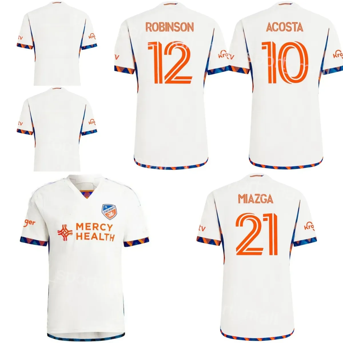 2024/2025 FC Cincinnati Soccer 10 Luciano Aciosta Jerseys 31 Alvaro Barreal 12 Miles Robinson 9 Aaron-Salem Boupendza 7 Yuya Kubo 5 OBINNA NWOBODO FOTBALL SHIRT SITS