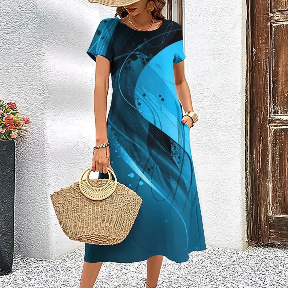 Women Summer Knee-Length Dress with Short Sleeves and Tie-Dye Pattern, Polyester Spandex Pullover from Dhgate Basic & Casual Dresses - price 25.63 Women Summer Knee-Length Dress with Short Sleeves and Tie-Dye Pattern, Polyester Spandex Pullover from Dhgate Basic & Casual Dresses - price 25.63