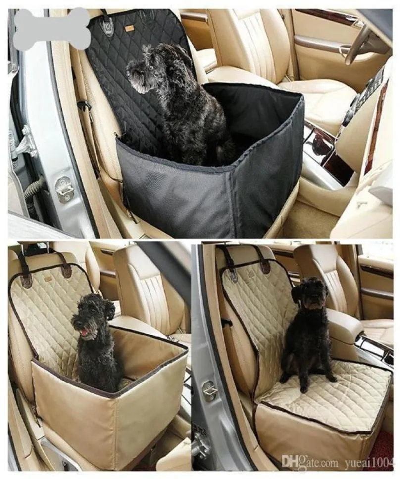 Nylon impermeável cão pet carro saco titular portadores sacos de armazenamento esteiras cestas confortáveis assentos para animais de estimação assento de carro booster capa outdoo9178579
