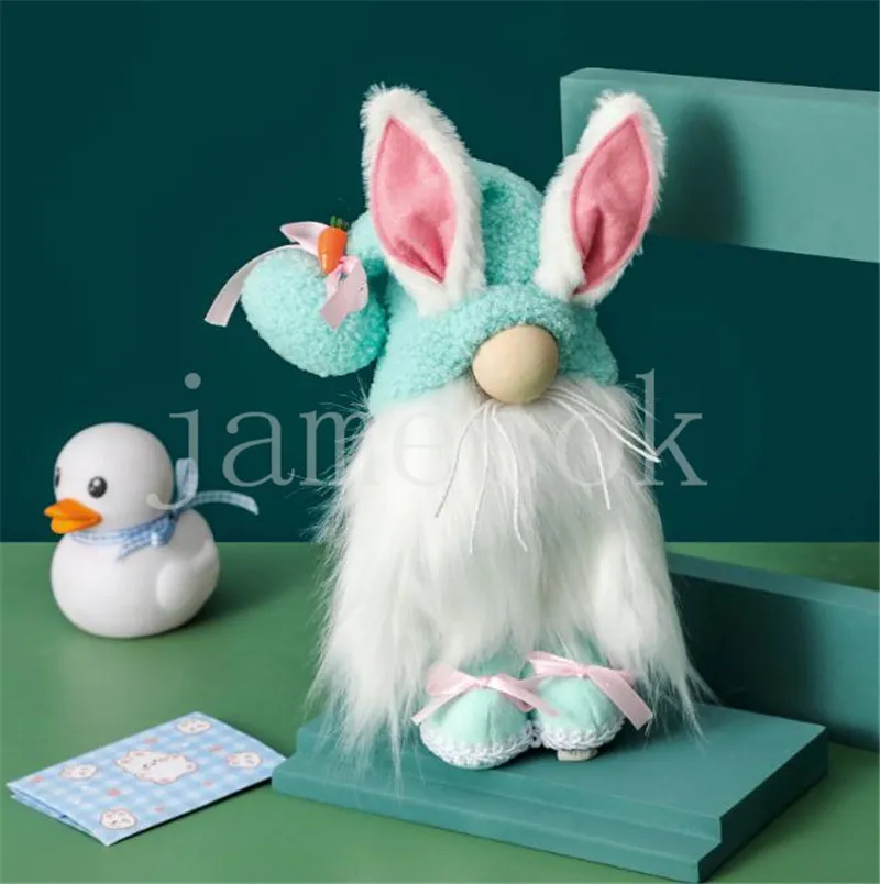 Festive Easter Bunny Spring Holiday Decoration Nordic Swedish Scandinavian Dwarf Home Household Decor DF035