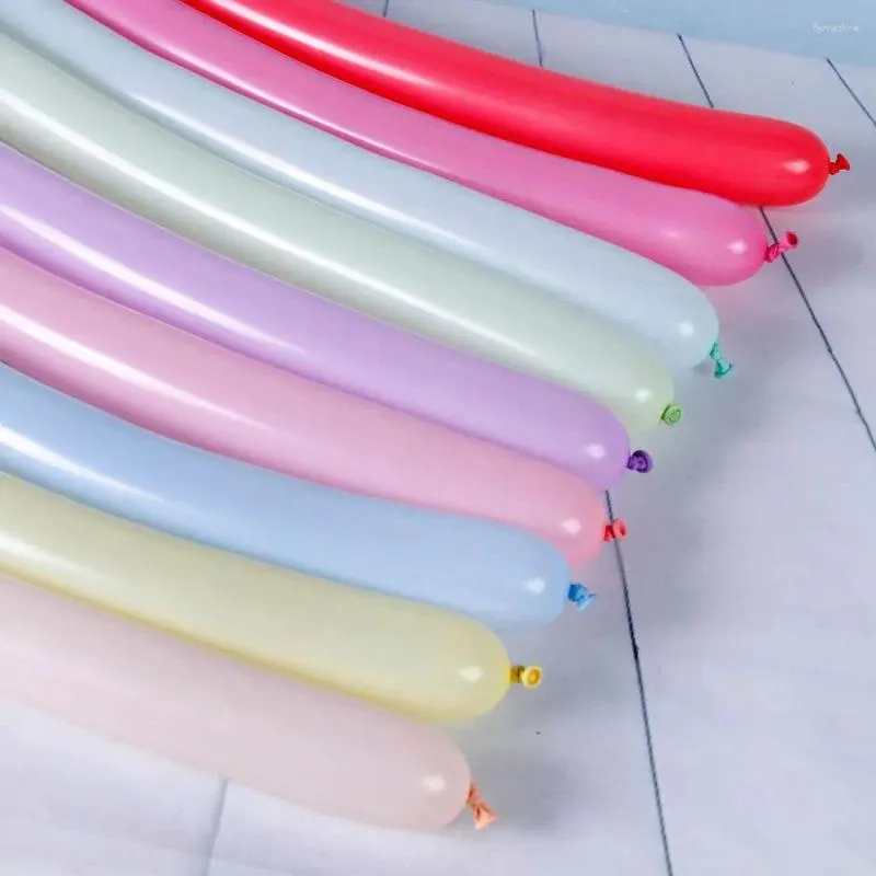 パーティーデコレーションロングバルーンセット装飾的な特大の休日の風船100pcs明るい色のラテックスDIYモデリング用