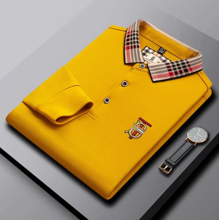 Polos Polos Luksusowa B -literowa marka designerka koszulka z długim rękawem haftowane jesienne działalność na swobodną modę na lapę
