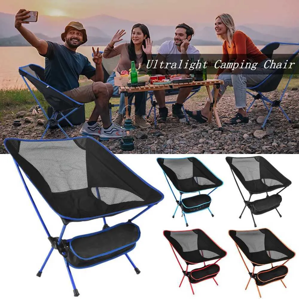 Camp Furniture Portable Folding Camping Chair Ultralight Foldable Chair Outdoor Backpacking Chair Foldable Chair for Camping Beach Fishing YQ240315