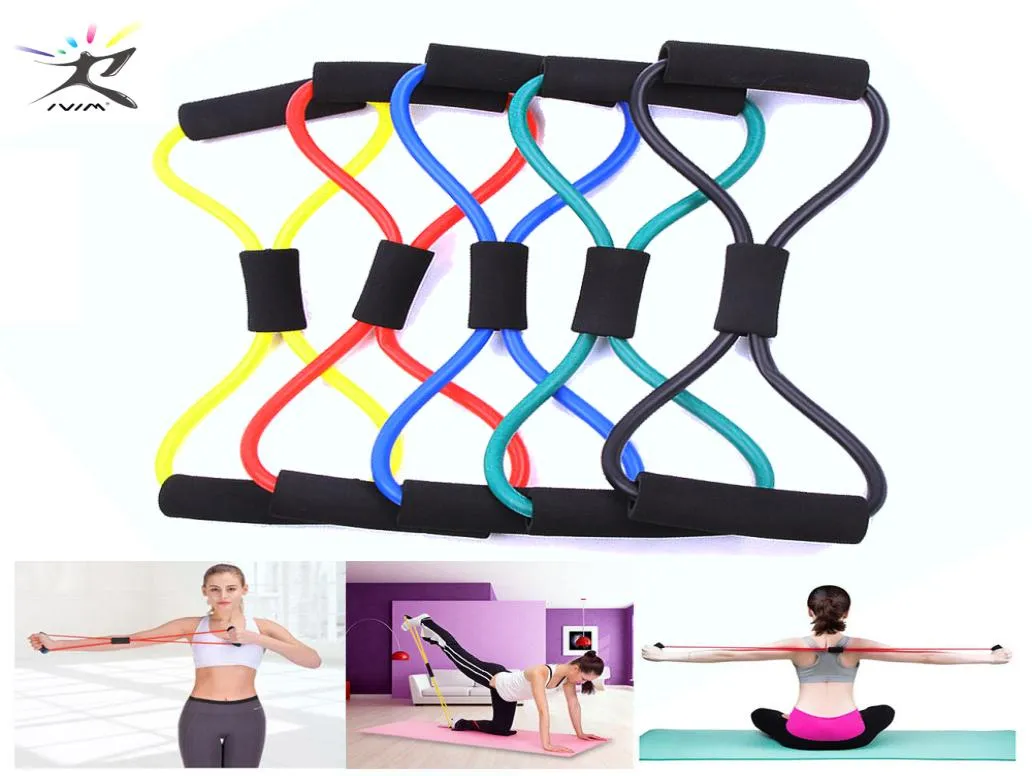 8 Word Fitness Rope Resistance Bands Rubber Bands for Fitness Elastic Band Fitness Equipment Expander Workout Gym Exercise Train3193590