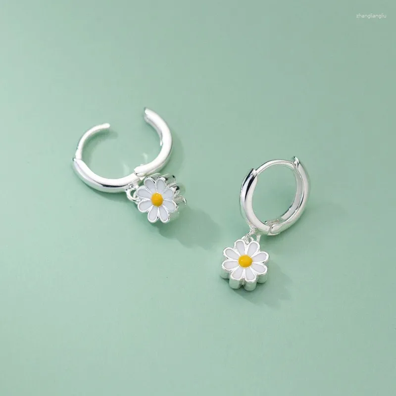 Hoop Earrings 2024 Daisy Women's Trendy Summer Niche Design Ins Women Jewelry