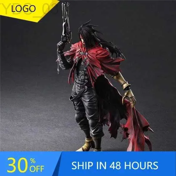 Anime Manga Final Fantasy Vincent Valentine Figur 27cm PVC Cerberus Collection Anime Action Desktop Ornament Decoration Children Toys YQ240315