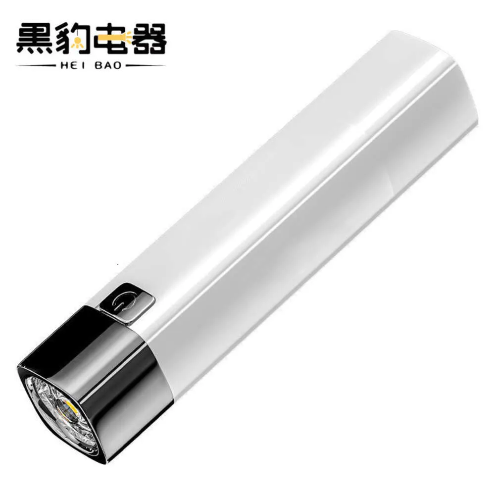 Mini Strong Light LED With Power Bank Multi Functional Outdoor Portable Long Range Plastic Flashlight 273282