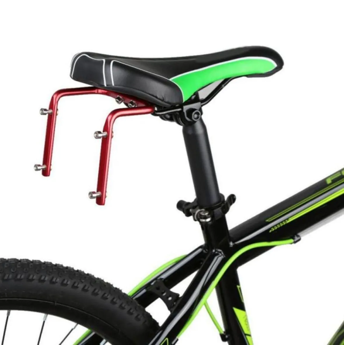 Cykel aluminium sadel dubbel flaskbur adapter mountainbike flaskburen omvandlare hållare ridutrustning tillbehör2559282