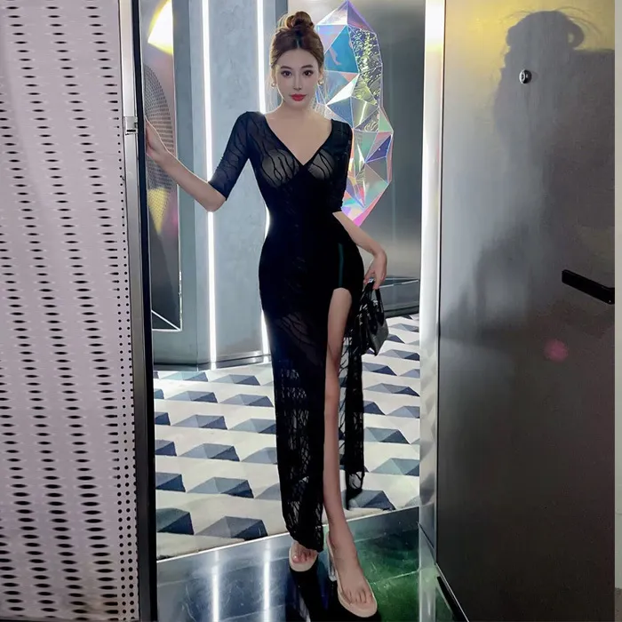Kylie Jenner Ceremony La Piana Long White Mesh Dress One-Shoulder Short Sleeve Floor-Length A-Line Kylie Jenner Ceremony La Piana Long White Mesh Dress One-Shoulder Short Sleeve Floor-Length A-Line