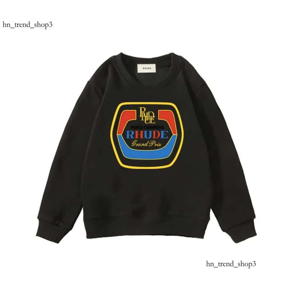 Designer de luxe Kid Sweat à capuche Lettre RHUDE Vêtements Bébé Garçons Filles Pulls Créateurs de mode Sweat-shirt Vêtements pour enfants Pull à manches longues 233