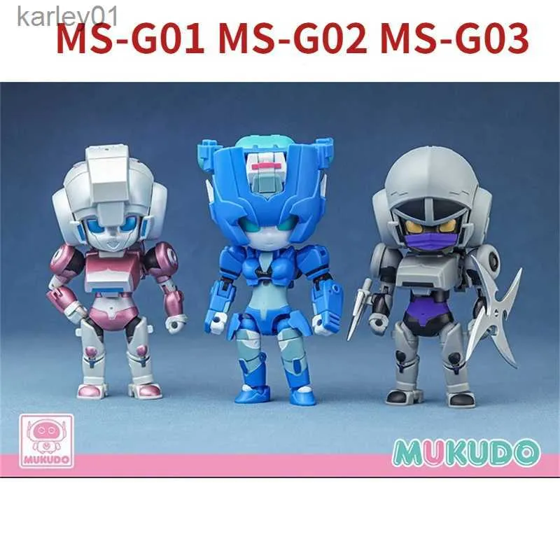 Juguetes de transformación Robots MS-TOYS MUKUDO MS-G01 Arcee MS-G02 Nightbird MS-G03 Juguete para regalo de pequeña proporción yq240315