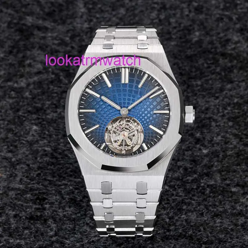 Lüks İzle APS MENS HAREKET TOURBILLON AUDEMAR AP İzle Otomatik İzle 41mm Moda İş Montre Erkekler