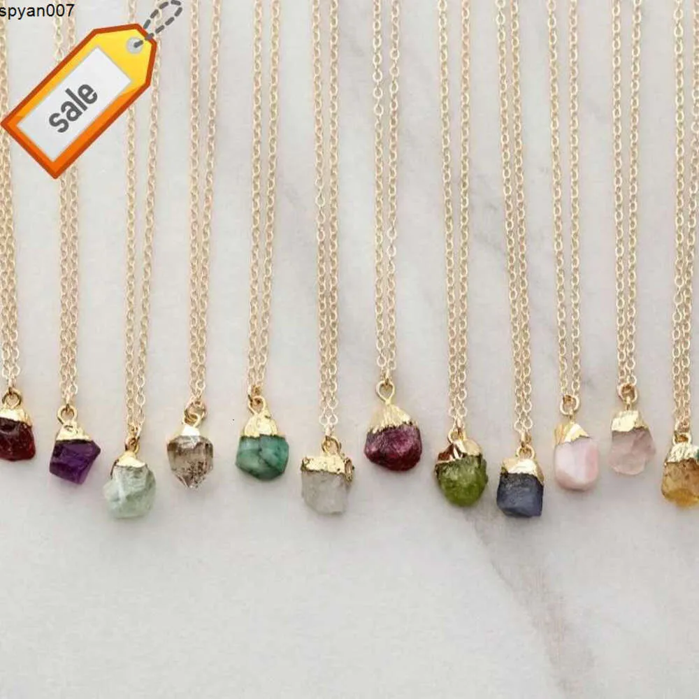 Sieraden Vergulde Edelsteen Steen Kristal Ketting Sieraden