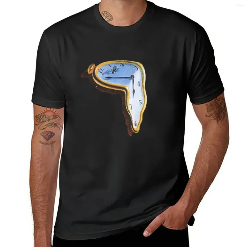 Мужские топы на бретелях, футболка Salvadore Watch, негабаритная короткая одежда в стиле аниме, мужская футболка с графикой
