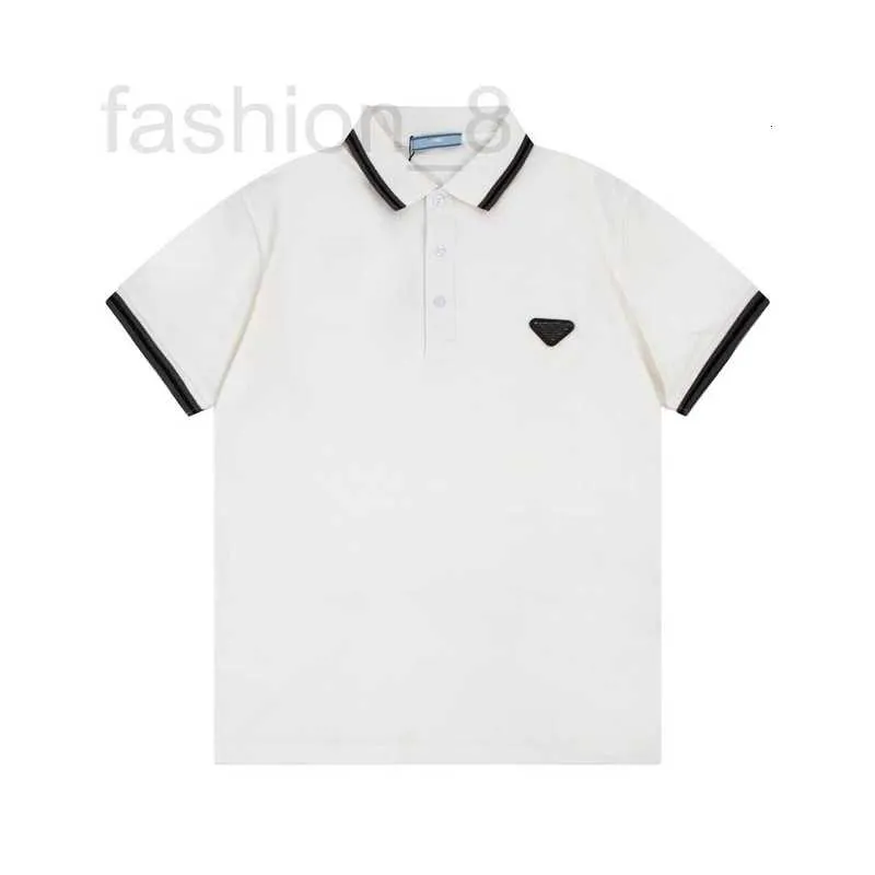 Herren T-Shirts Designer Hohe Qualität 24 Neuer Trend Dreieck Alphabet Poloshirt Vielseitig für Männer und Frauen L5A8