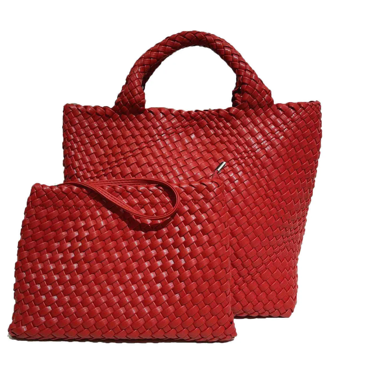 Botteg Venet High -End -Taschen für Einkaufstaschen handgewebte Handtasche 2024 Neue Großkapazität Mutter Gemüse Korb Frauen Original 1: 1 mit echtem Logo und Schachtel