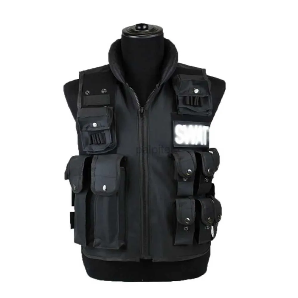 Coletes táticos swat múltiplos bolsos tático caça colete ao ar livre cintura treinamento militar cs casaco protetor coletes de proteção modular 240315