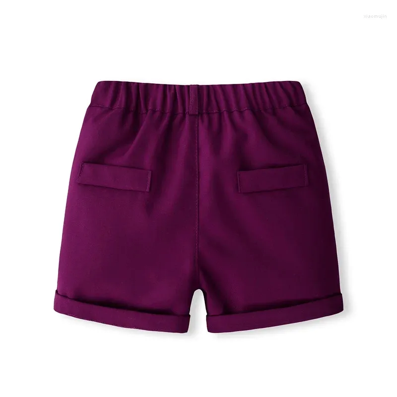 Zestawy odzieży urodziny stroje baby chłopiec z krótkim rękawem Koszulka Toddler Solid Shorts