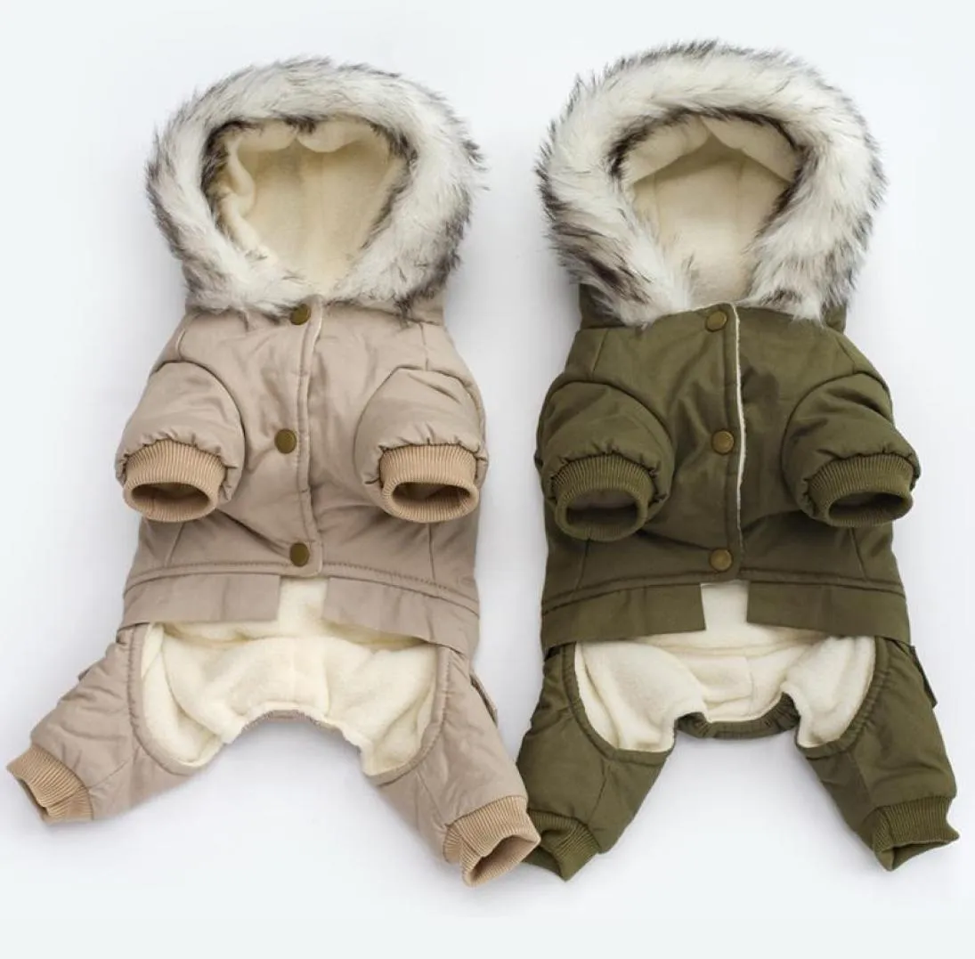 Hundebekleidung Cool Rider Haustier-Overalls Winter verdickte Kleidung für kleine Hunde Welpenmantel Warme Jacke Chihuahua Yorkies Kleidung4722841