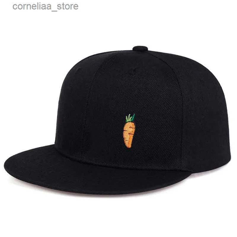 Czapki kulkowe Hip Hop Baseball Cap Cartoon marchewka haft golfowy Regulowane czapki bawełniane HATS dla mężczyzn kobiety ciężarówki czapki Gorray240315