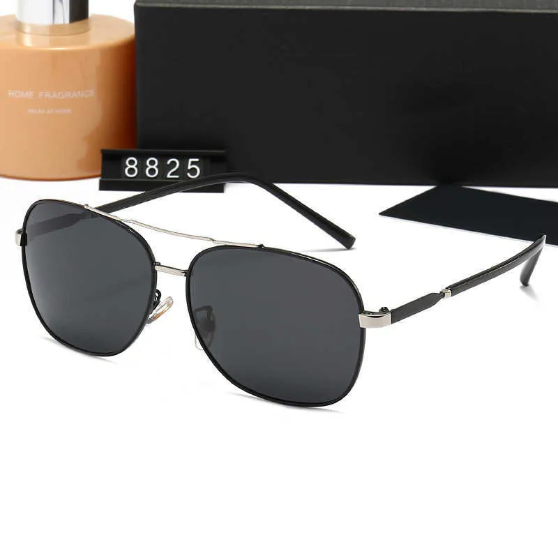 Nuevas gafas de sol polarizadas para hombre, gafas de sol de moda, gafas de sol de Metal, gafas de sol de turismo 8825
