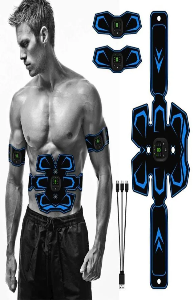 Stimolatore addominale Cintura elettronica per allenamento muscolare Corpo dimagrante EMS Trainer AB Stimolatore Fitness Trainer3413913