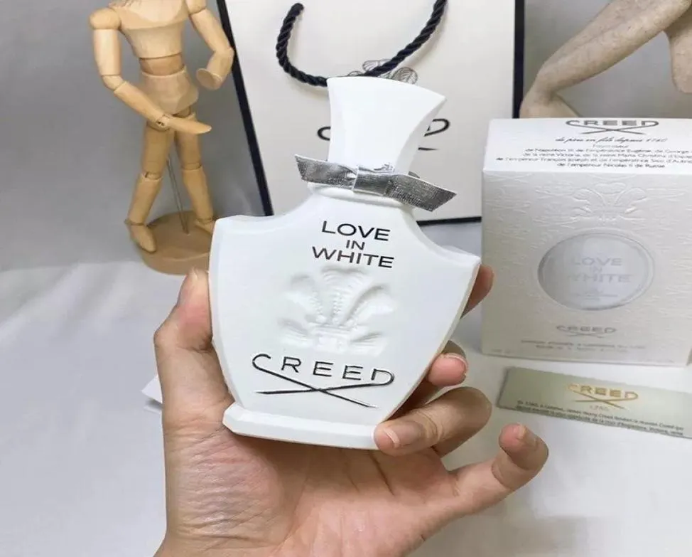 Women Men Perfume Fragrance Love in White Gentlemen 75ml Unisex Fragrances High Version Top Quality Long Lasting 2.5fl oz Cologne8309356