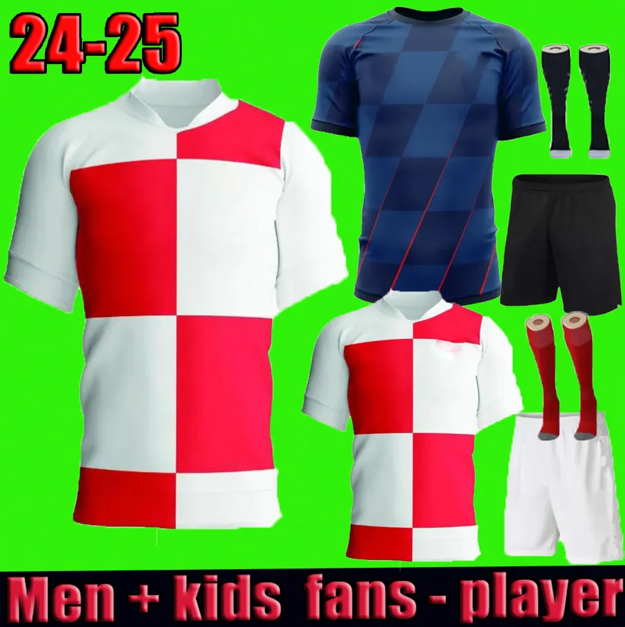 3XL 4XL 2024 Euro Cup Modric Soccer Jerseys Croatie équipe nationale 24 25 Accueil BREKALO PERISIC BROZOVIC KRAMARIC REBIC LIVAKOVIC Chemise de football hommes enfants