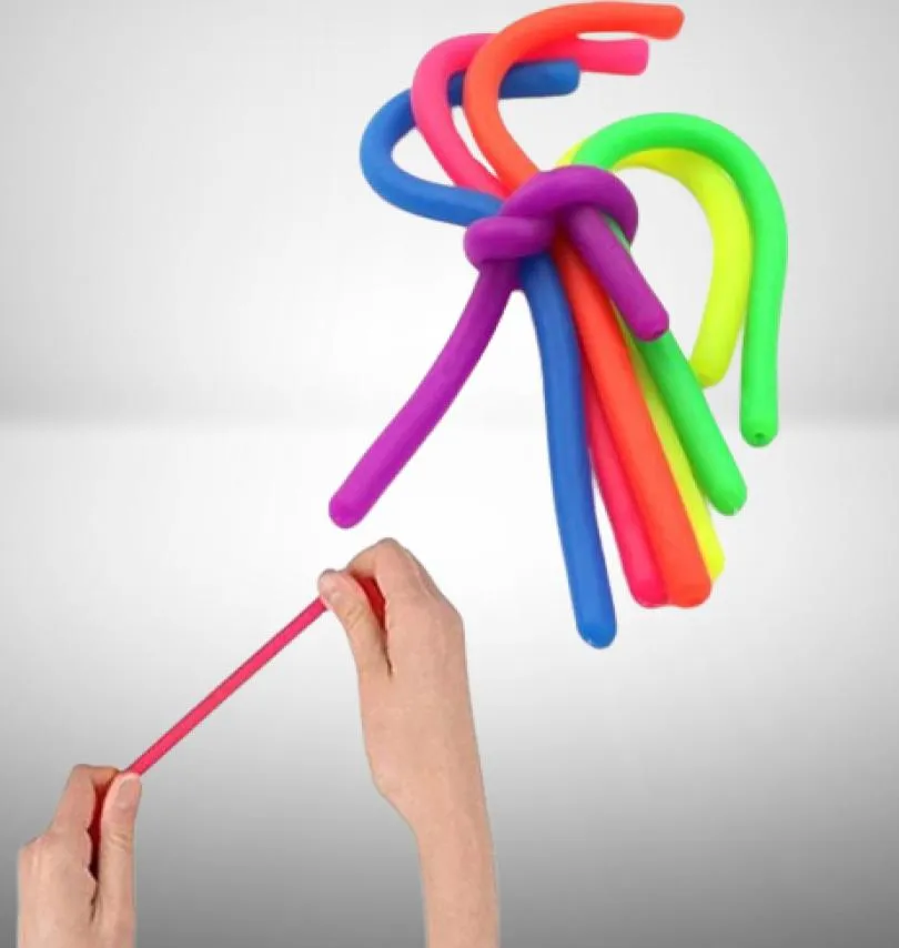 Mjuk gummi nudel elastiska rep leksaker stretch sträng leksak stretch string lydliga stress ventilier leksaker 00511139999