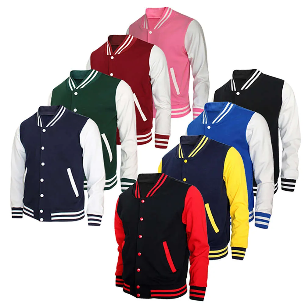 Ai-Mich High Quality Sport Winter Unisex Outerwear Button Down College Bomber Custom Casual Baseball Men Varsity Uniform Jacket 60