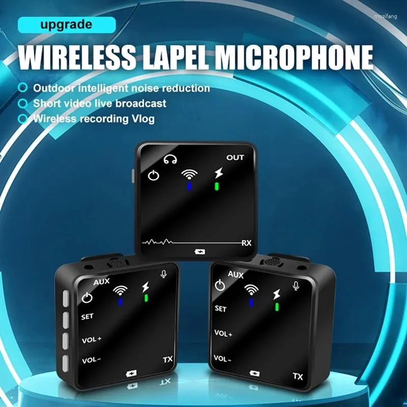 Mikrofone Lavalier Microfon Professionelles Live-Streaming-Interview Wireless für Telefoncomputerkamera