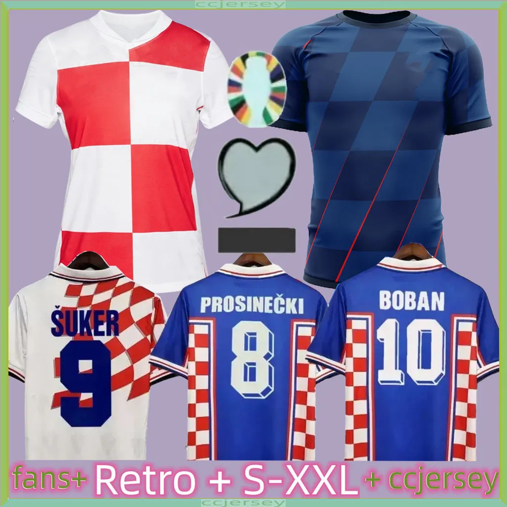 2024 Croacia Modric Puchar Świata koszulka piłkarska drużyna narodowa Mandzukic Perisic Kalinic 24 25 Chorwacja koszula piłkarska Kovacic Rakicic Kramaric Men Kit Kit Mundury