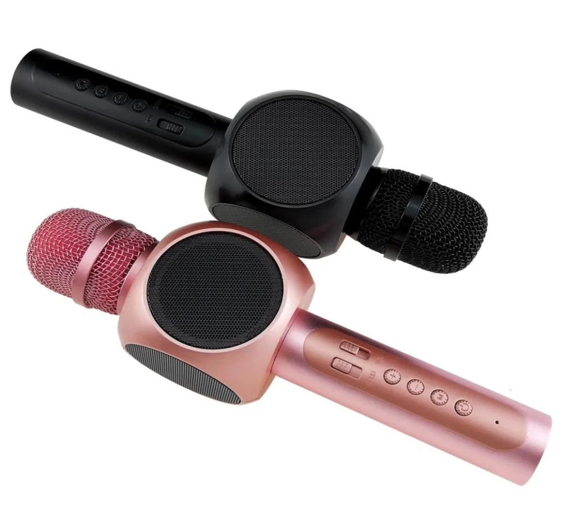 Microfone Bluetooth Karaokê Karaokê sem fio com amplificador de alto-falante Microfone portátil para telefone cantando para qualquer lugar T19109532603