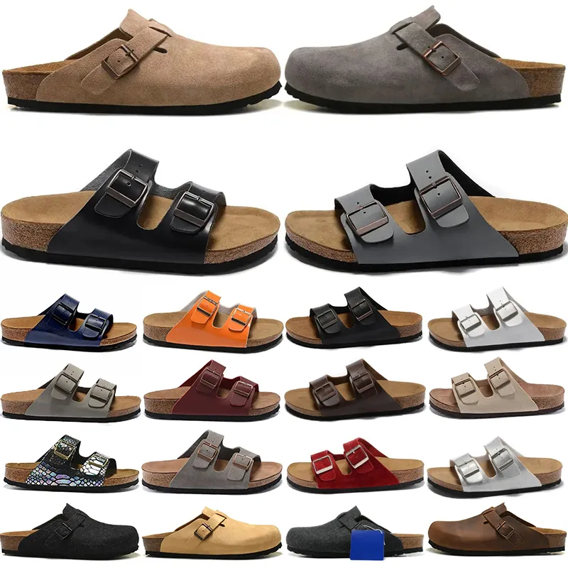 Slippers for men women slides sliders designer sandals black grey brown clogs suede snake leather slippe strap sandal mens womens slide flip flops shoes