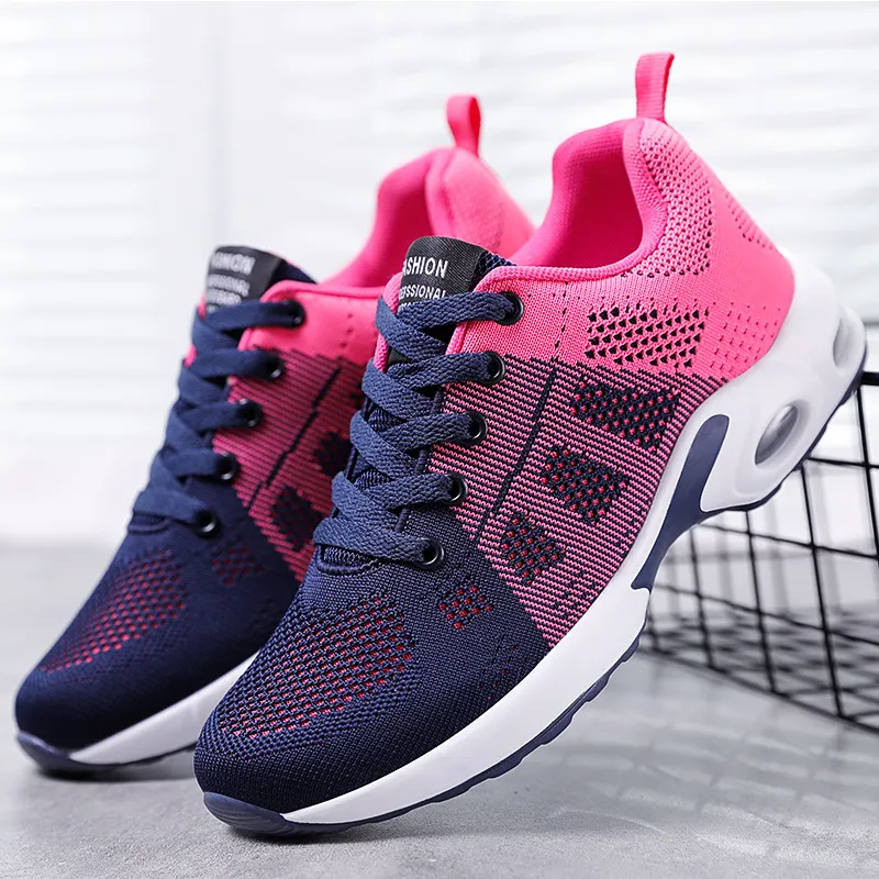 Högkvalitativ mode Autumn Athletics Running Shoes Women Non-Slip Casual Sneakers Ladies Jogging Shoes