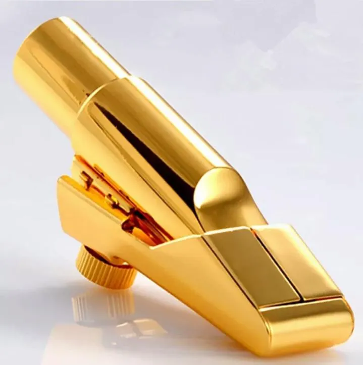 New Quality Professional YAS Tenor Soprano Alto Saxophone Metal Mouthpiece Gold Lacquer Mouthpiece Sax9839480