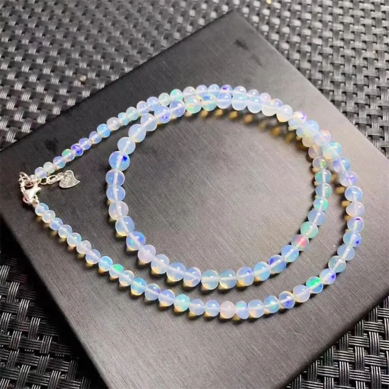 Bracelets à maillons en opale naturelle, 1 pièce, collier en cristal de Quartz, bijoux en pierres précieuses, cadeau de guérison Reiki pour femmes