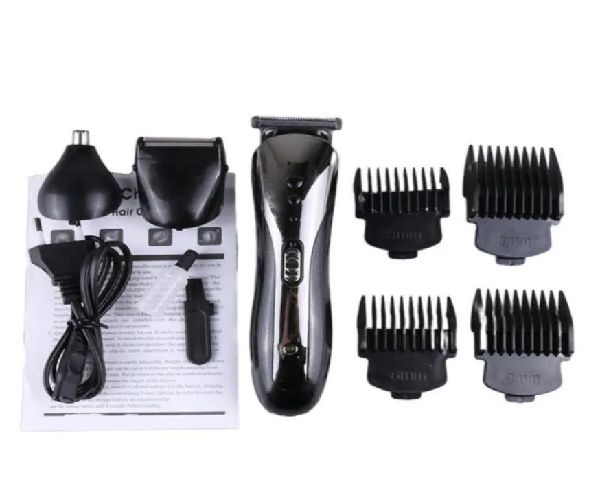 3 I 1 Electric Hair Clipper Razor Beard Shaver Nose Hair Cutter Trimmer Limit Comb Set uppladdningsbart hem groo bbyxyt5158973