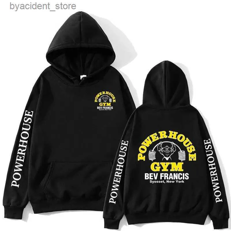 DHgate Powerhouse Gym Oversized Pullover Funny Harajuku Long Sleeve Athletic Sweatshirt for Men Apparel
