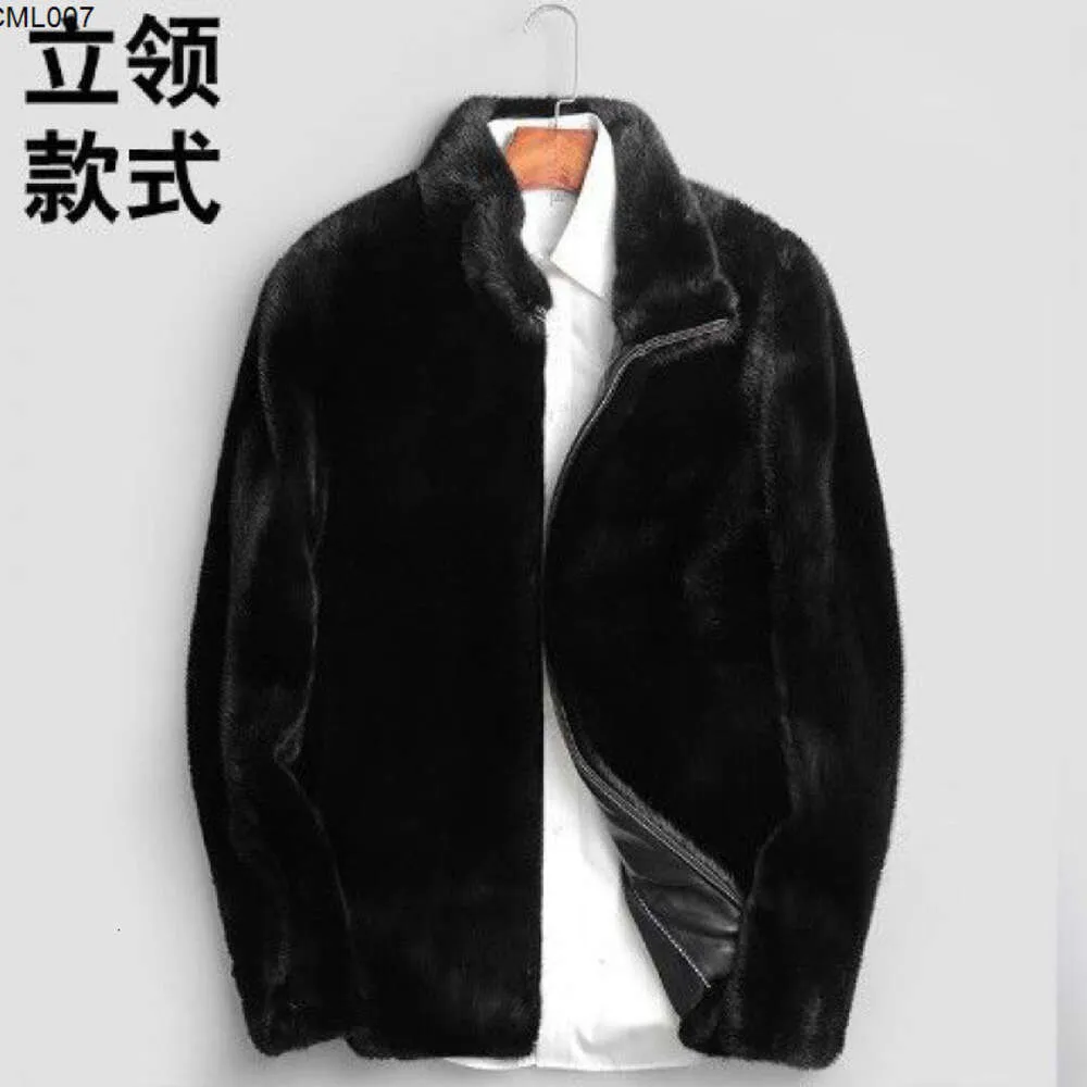 Мужская шуба Simone Reina из норки, осенне-зимняя короткая куртка из искусственного меха Haining