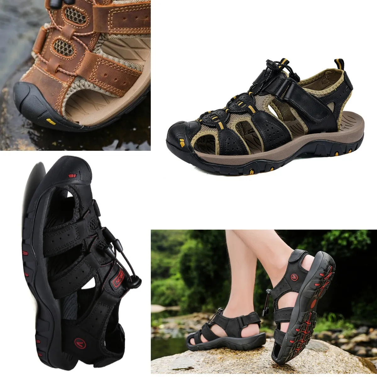 2024 Neue Designer-Sandalen für Herren, schwarze Plateau-Slipper, Sommer, flach, bequem, Strand, Pool, GAI 38–48