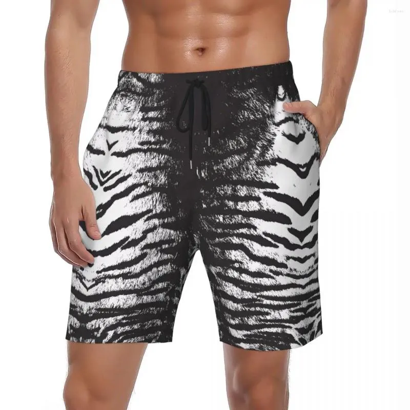 Pantaloncini da uomo Animal 3d Print Board Summer Tiger Cool Y2K Divertenti sport da spiaggia Pantaloncini stampati ad asciugatura rapida