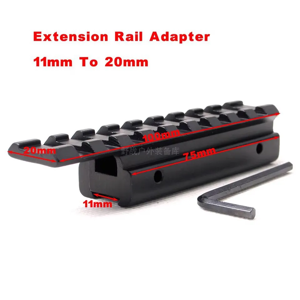 11 guide rail to 20 with hole width narrowing tactical metal accessories ner accessories