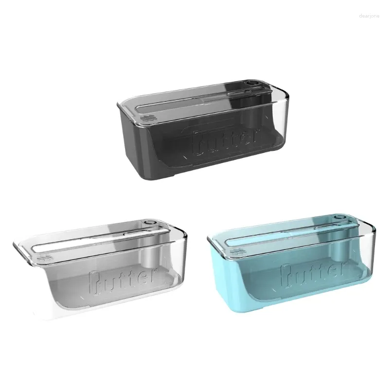 Plates G6DA Butter Dish With Knife And Lid Plastic Storage Box Dishwasher Safe