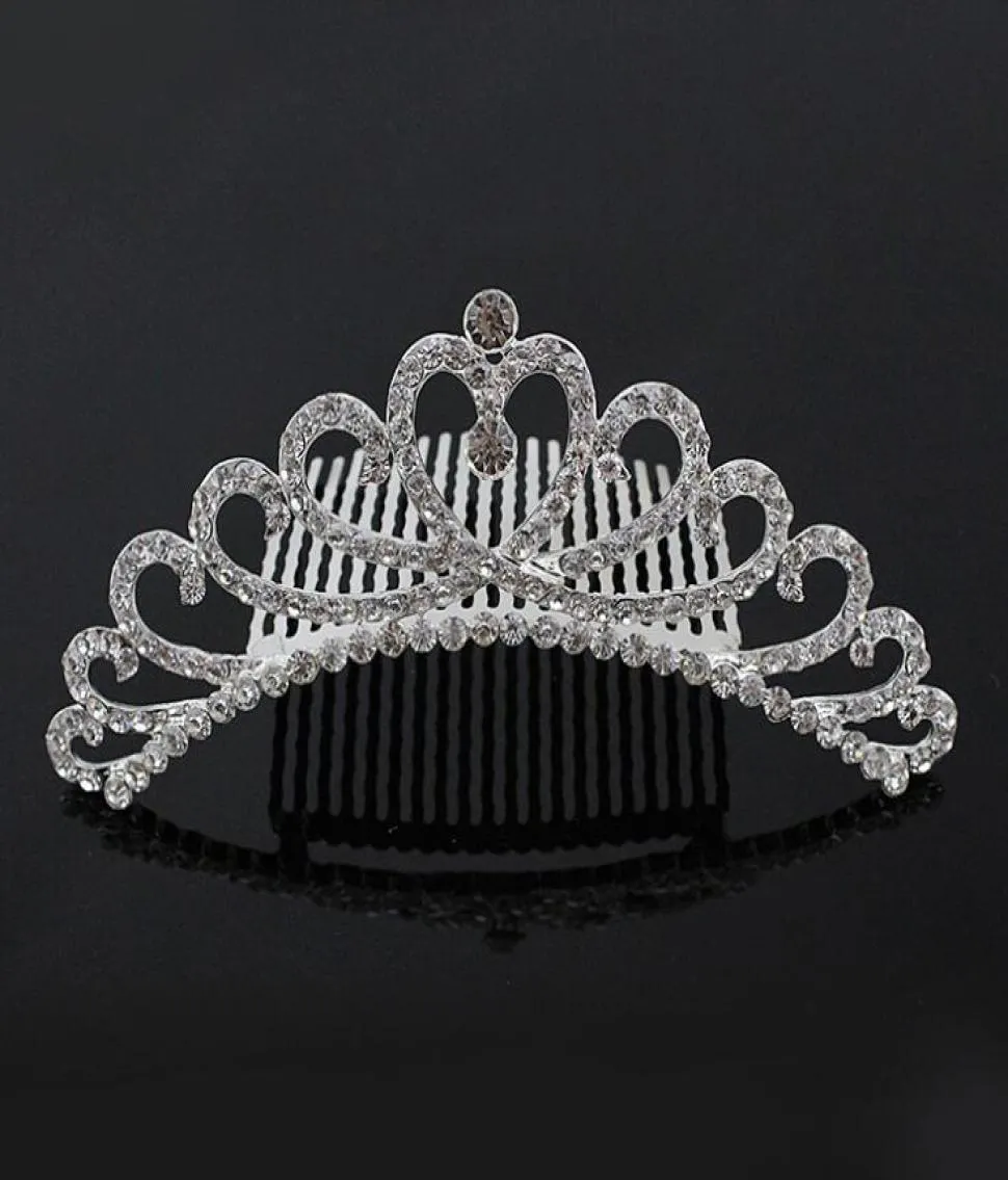 Splendido mini cristallo strass diamante nuziale principessa corona pettine per capelli diadema festa matrimonio donna ragazza regalo gioielli8558863