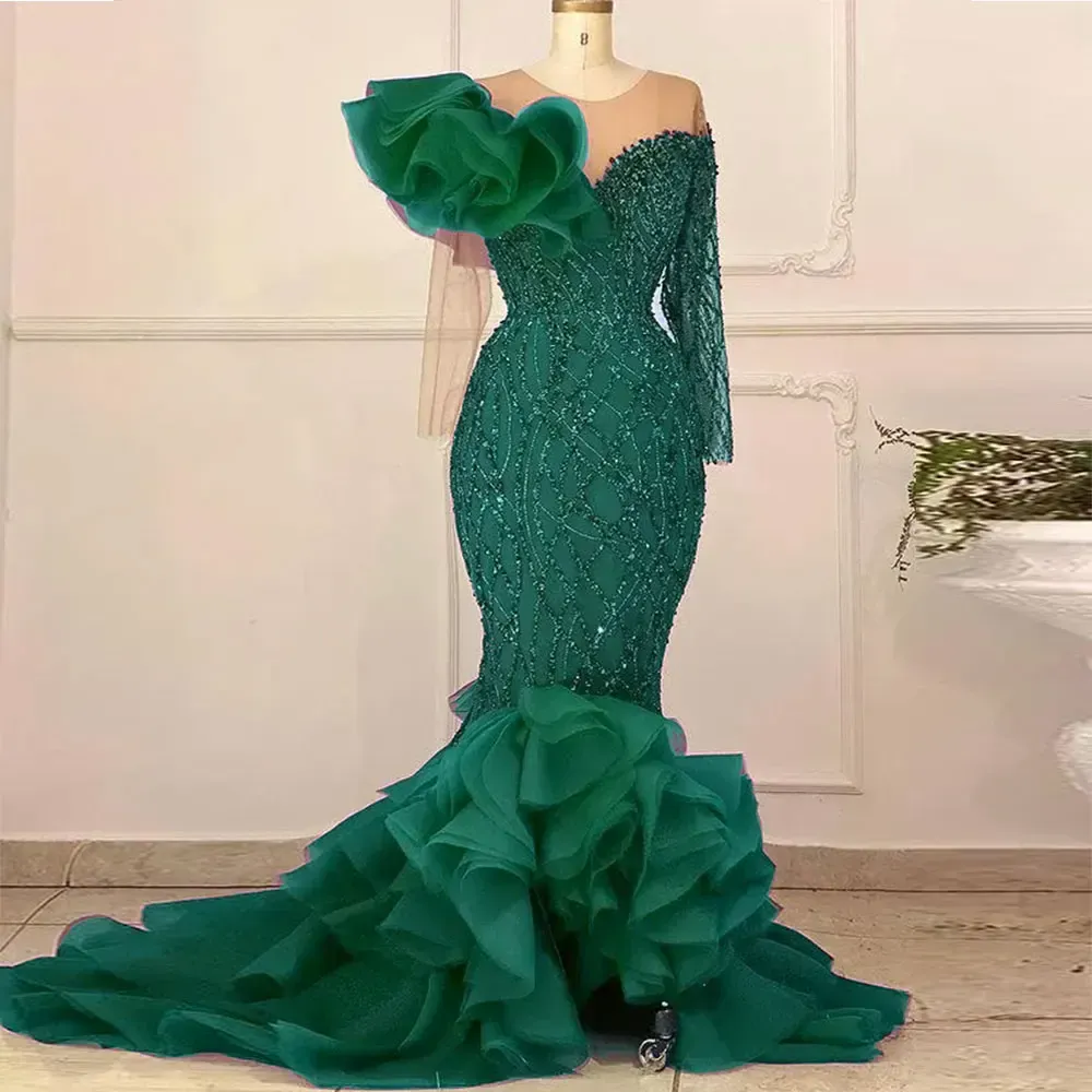 green dress costume ideas Green Mermaid Prom Dress For Teens, Prom Dresses, Graduation School Pa –  DressesTailor main image 0